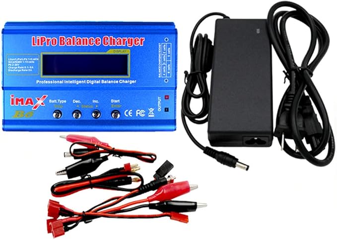 IMAX B6 Lipo Cargador de batería B6 80W LCD digital Lipo cargador 11-18V con adaptador para plomo-ácido NI-CD/NI-MH 1-6S LI-PO