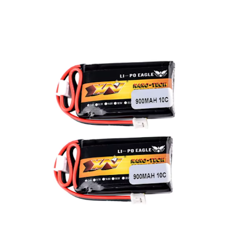 HJ-batería Lipo 2S para modelos de coche, accesorio de 7,4 V, 900mAh, 10C