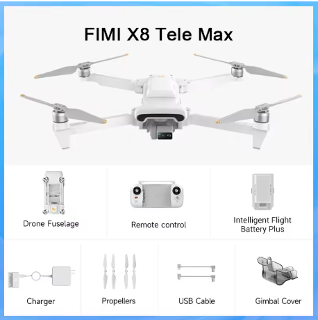 FIMI X8 TELE MAX Combo / No Combo / Gimbal de 3 ejes 4K HDR 48MP 30x